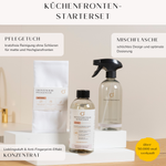 Küchenfronten-Starterset: Konzentrat, Mischflasche + Pflegetuch