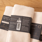 Premium Mikrofasertuch 4er-Set Creme / Bunt