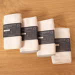 Premium Mikrofasertuch 4er-Set Creme / Bunt