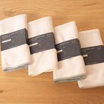 Premium XL Mikrofasertuch 4er-Set Creme / Bunt