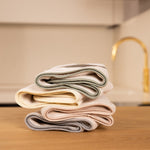 Premium XL Mikrofasertuch 4er-Set Creme / Bunt