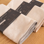 Premium XL Mikrofasertuch 4er-Set Creme / Bunt