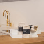 Premium Mikrofasertuch 4er-Set Creme / Creme