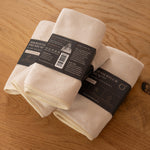Premium Mikrofasertuch 4er-Set Creme / Creme