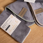 Premium Mikrofasertuch 4er-Set Grau / Bunt