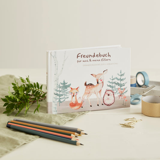Freundebuch für Kleinkinder und ihre Eltern „Waldtiere“
